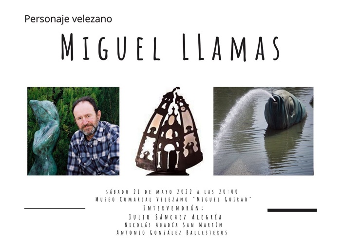 PERSONAJE VELEZANO: MIGUEL LLAMAS. DÍA INTERNACIONAL DE LOS MUSEOS.